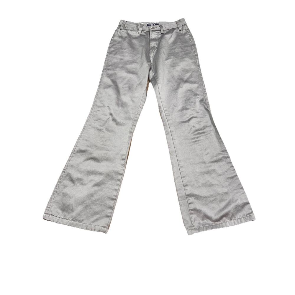 Y2K Limited Too Size 12 Juniors Silver Metallic Sparkle Pants Flare